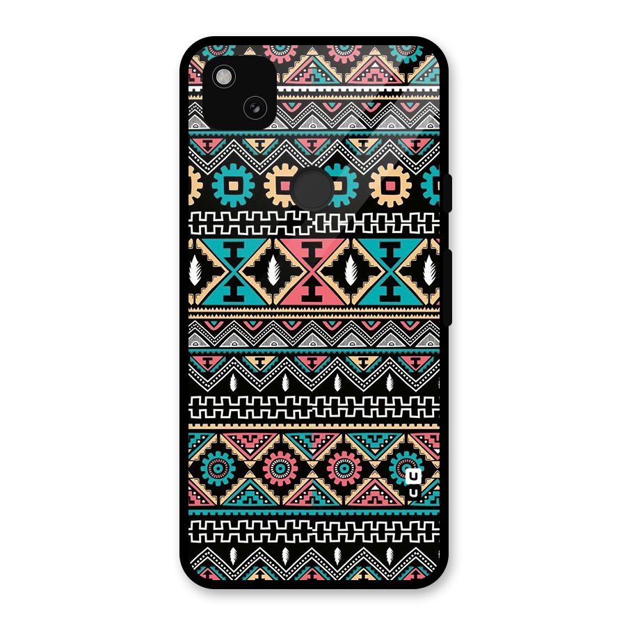 Aztec Beautiful Creativity Glass Back Case for Google Pixel 4a