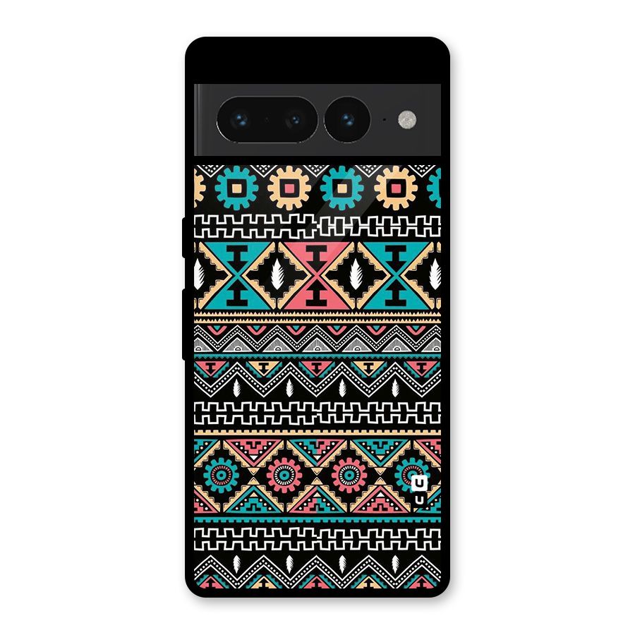 Aztec Beautiful Creativity Glass Back Case for Google Pixel 7 Pro