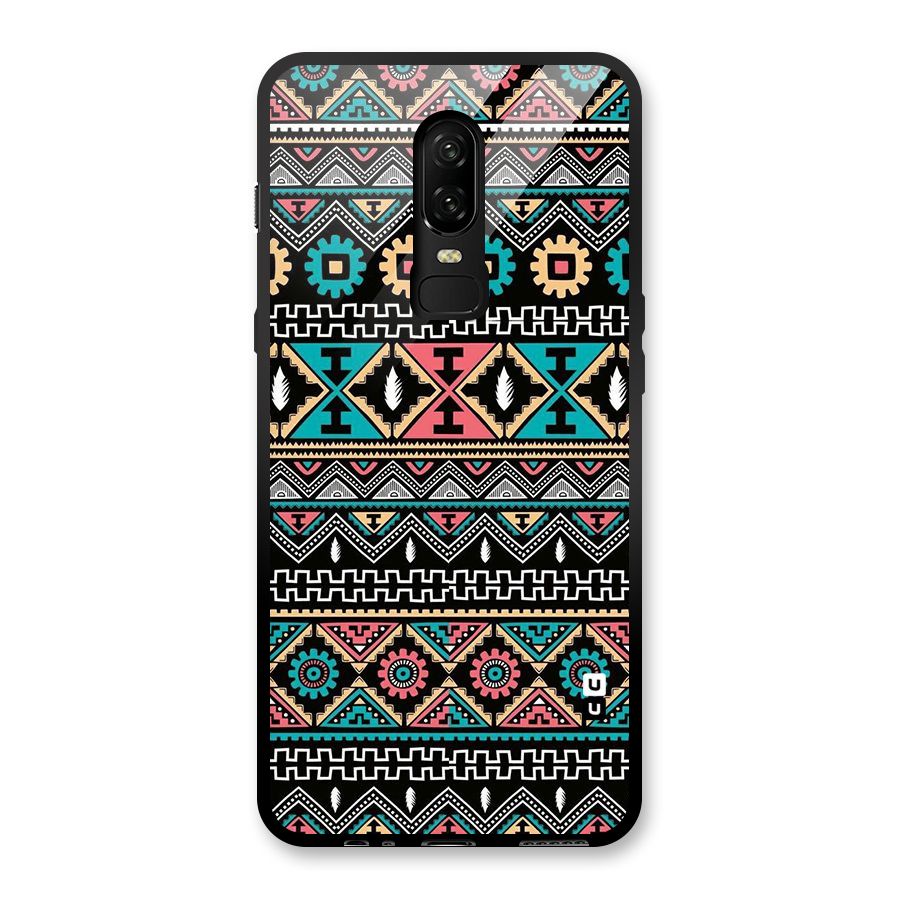 Aztec Beautiful Creativity Glass Back Case for OnePlus 6