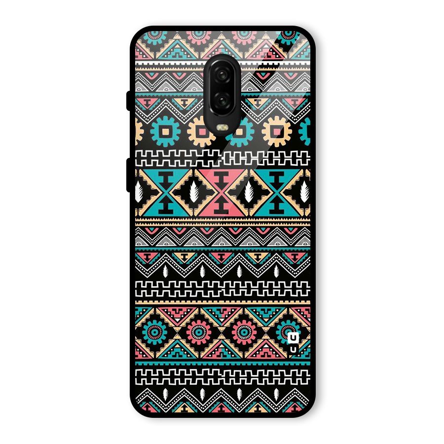 Aztec Beautiful Creativity Glass Back Case for OnePlus 6T