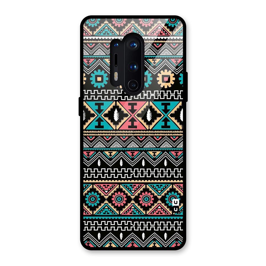 Aztec Beautiful Creativity Glass Back Case for OnePlus 8 Pro