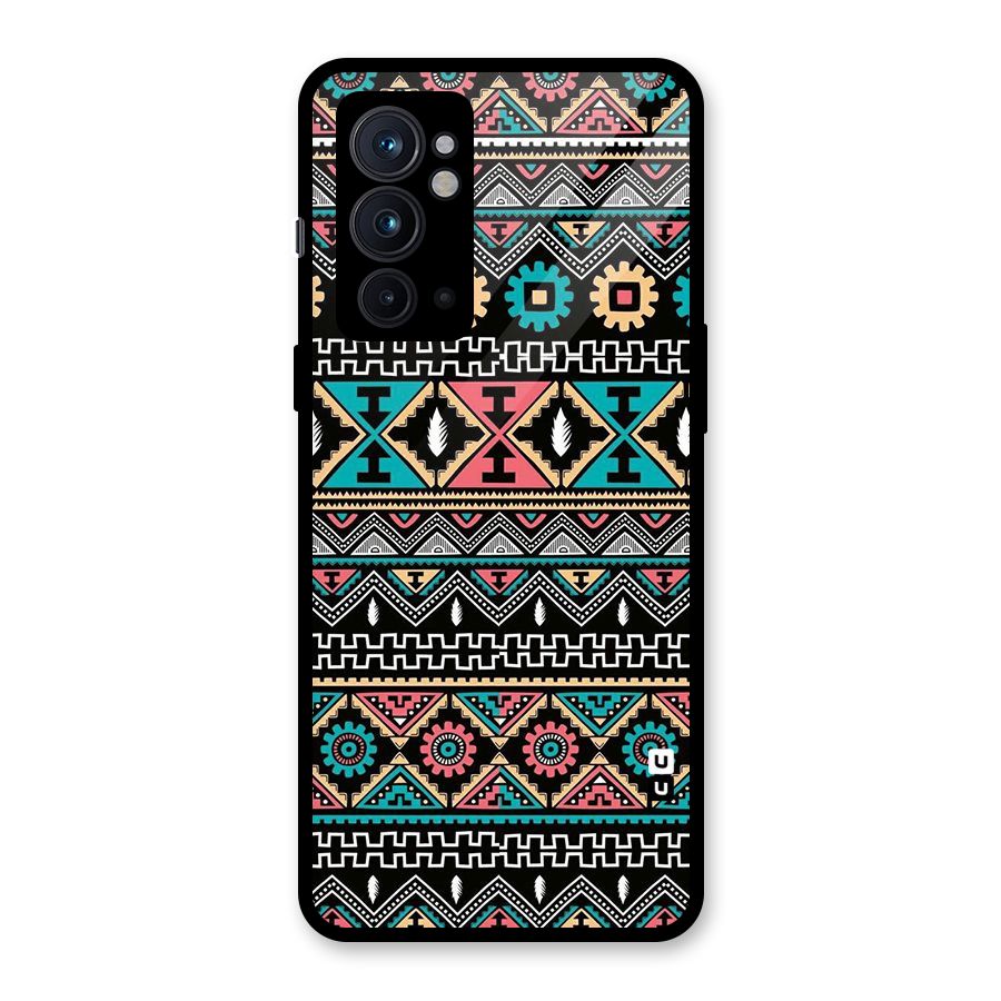 Aztec Beautiful Creativity Glass Back Case for OnePlus 9RT 5G