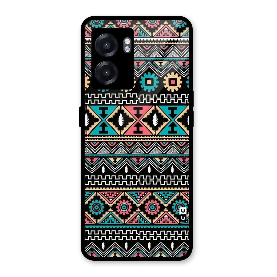 Aztec Beautiful Creativity Glass Back Case for Oppo K10 (5G)