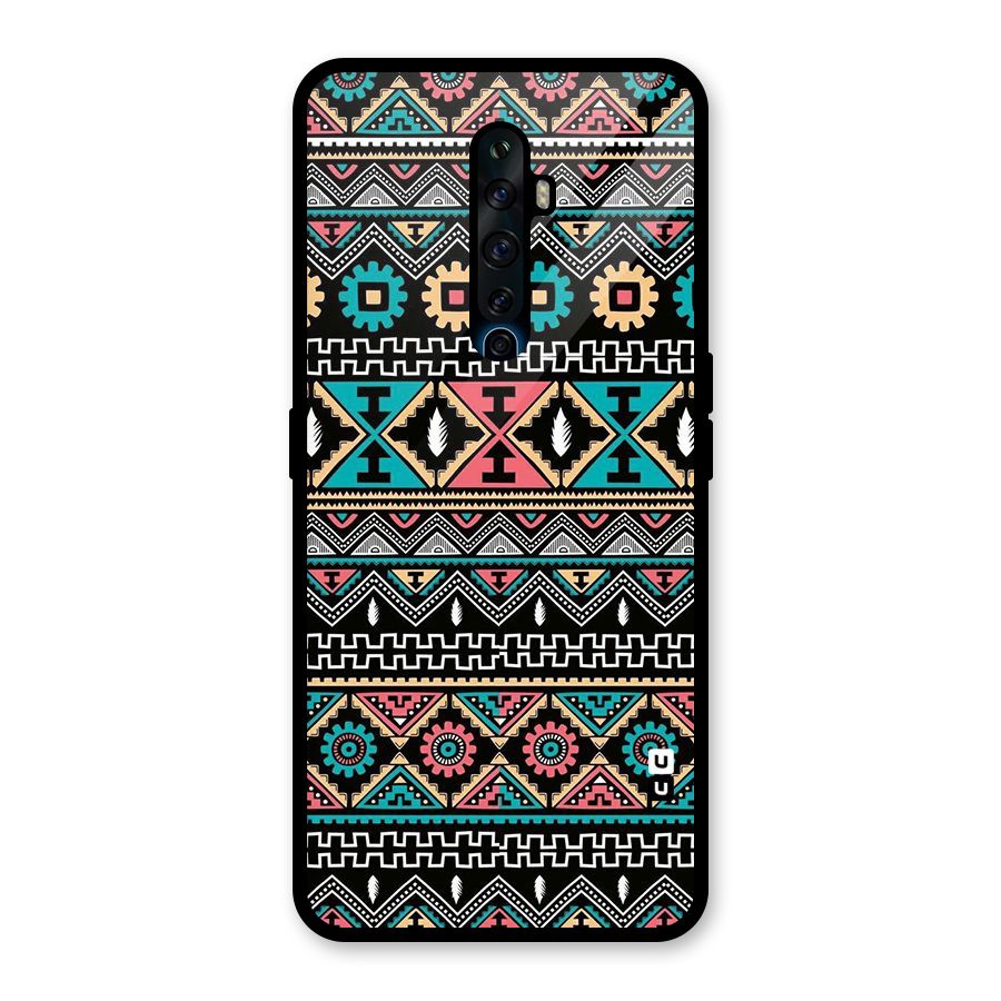 Aztec Beautiful Creativity Glass Back Case for Oppo Reno2 F