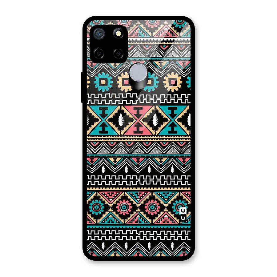 Aztec Beautiful Creativity Glass Back Case for Realme Narzo 30A