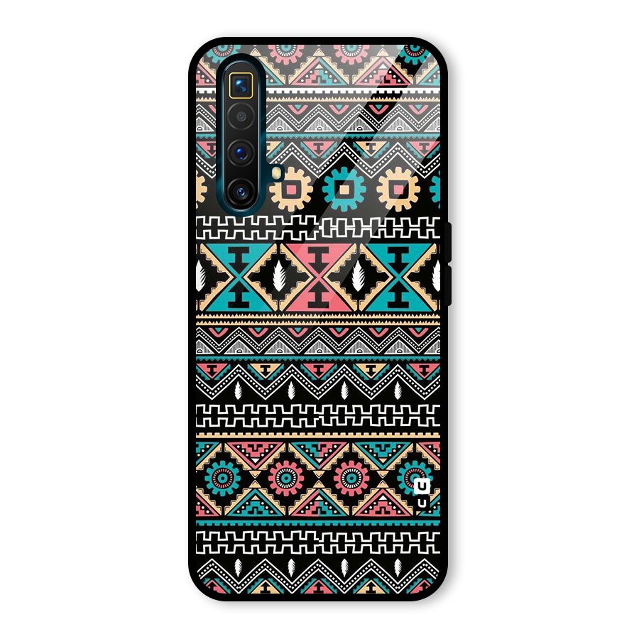 Aztec Beautiful Creativity Glass Back Case for Realme X3