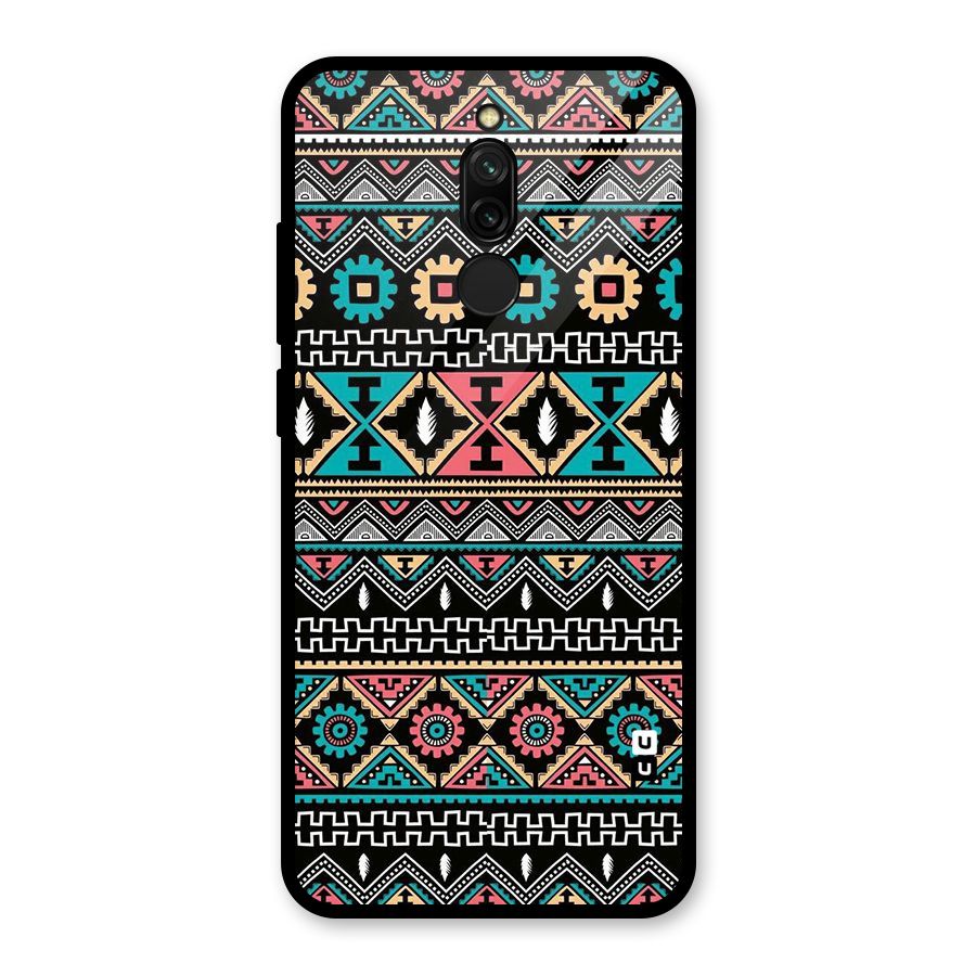 Aztec Beautiful Creativity Glass Back Case for Redmi 8