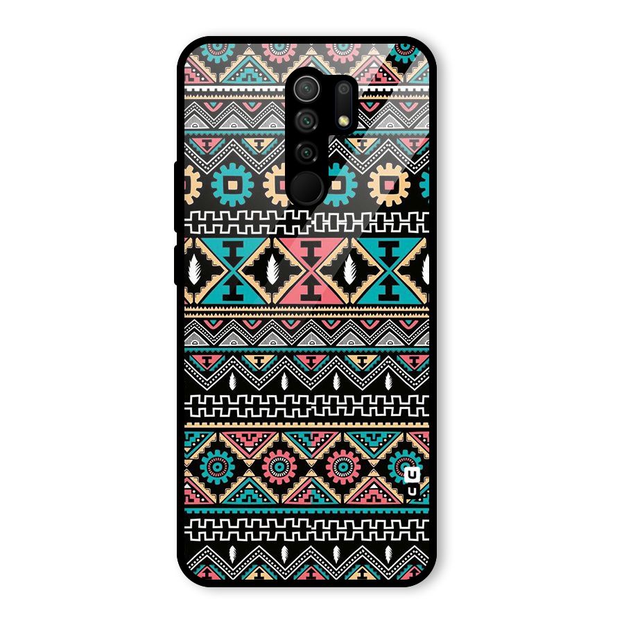Aztec Beautiful Creativity Glass Back Case for Redmi 9 Prime