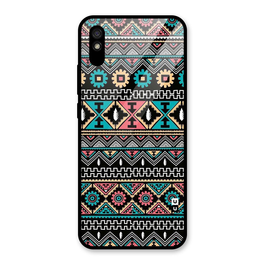 Aztec Beautiful Creativity Glass Back Case for Redmi 9i