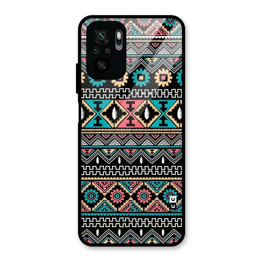 Aztec Beautiful Creativity Glass Back Case for Redmi Note 10S
