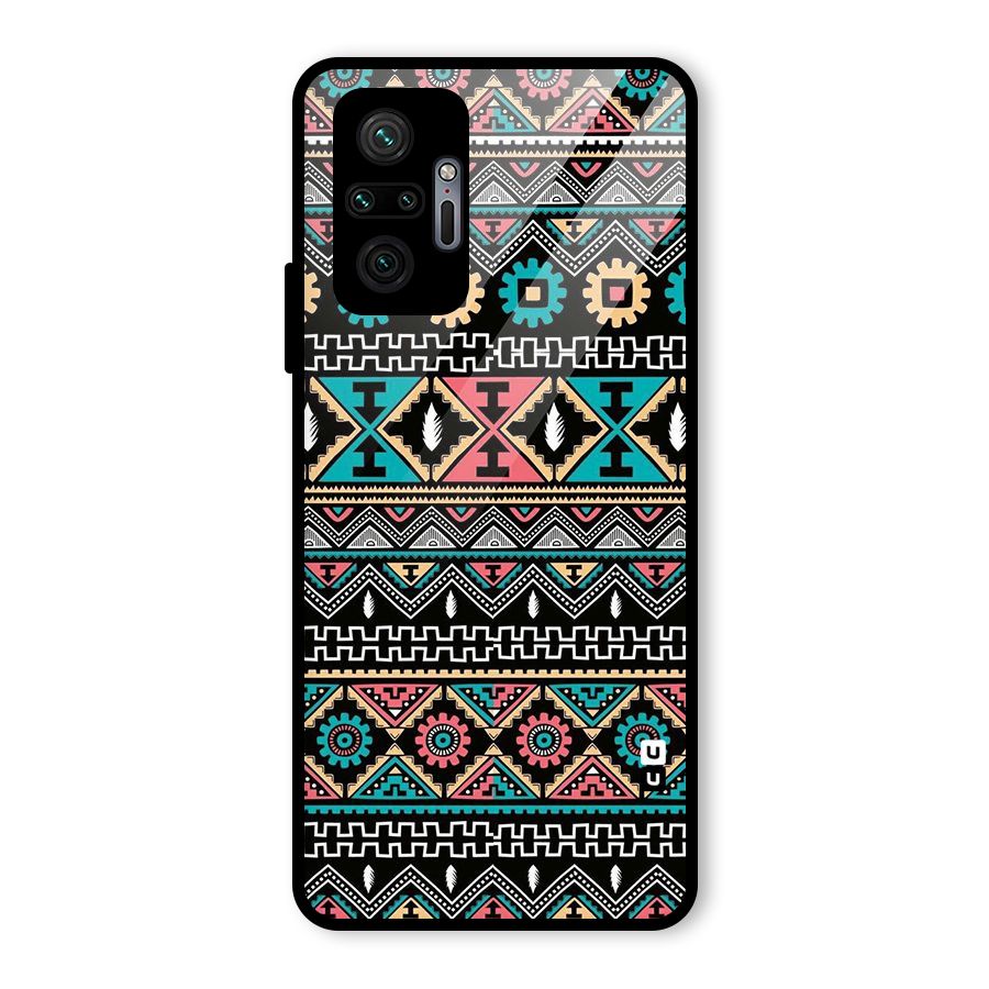 Aztec Beautiful Creativity Glass Back Case for Redmi Note 10 Pro