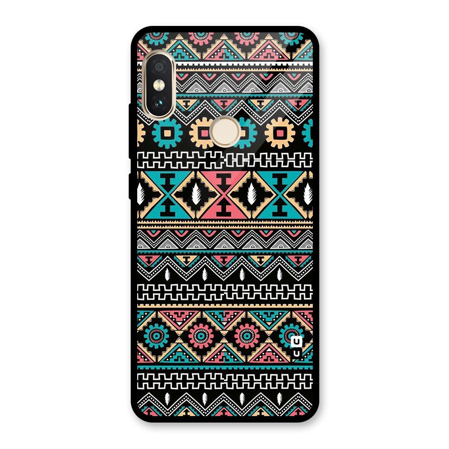 Aztec Beautiful Creativity Glass Back Case for Redmi Note 5 Pro