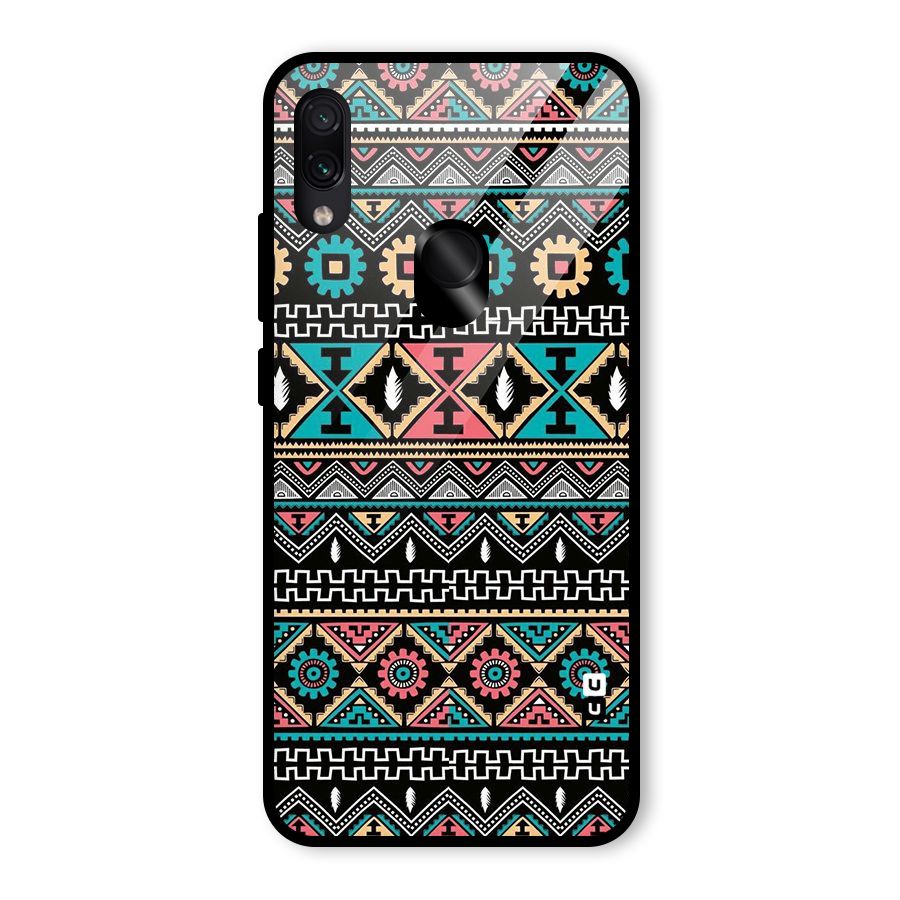 Aztec Beautiful Creativity Glass Back Case for Redmi Note 7 Pro