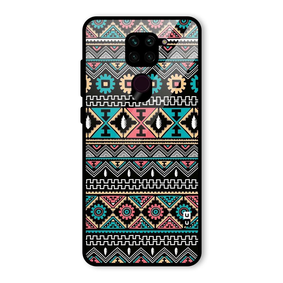 Aztec Beautiful Creativity Glass Back Case for Redmi Note 9