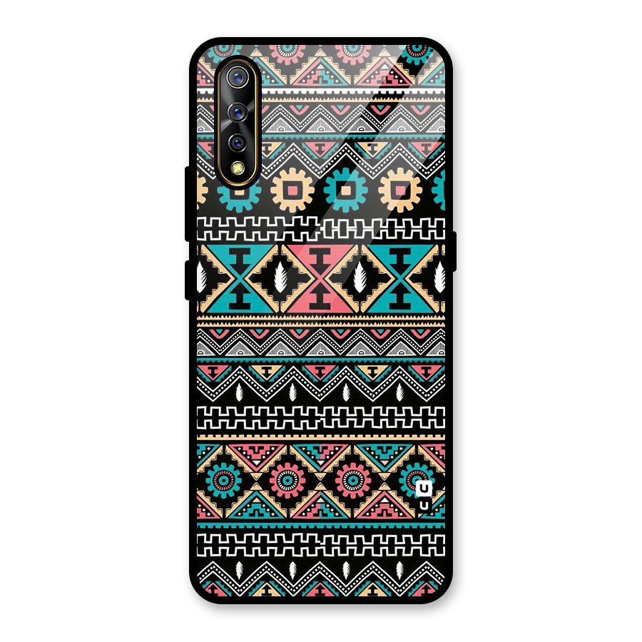 Aztec Beautiful Creativity Glass Back Case for Vivo S1