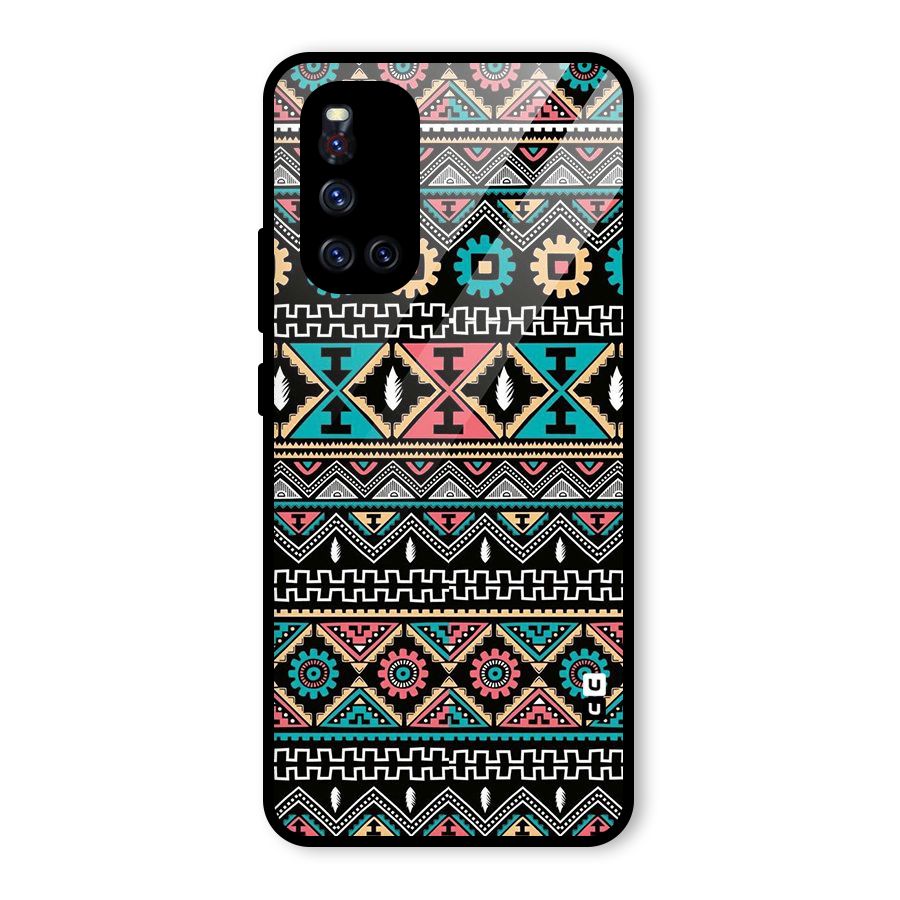 Aztec Beautiful Creativity Glass Back Case for Vivo V19