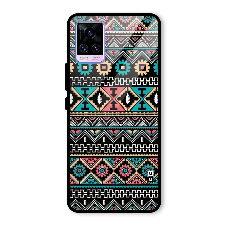 Aztec Beautiful Creativity Glass Back Case for Vivo V20 Pro