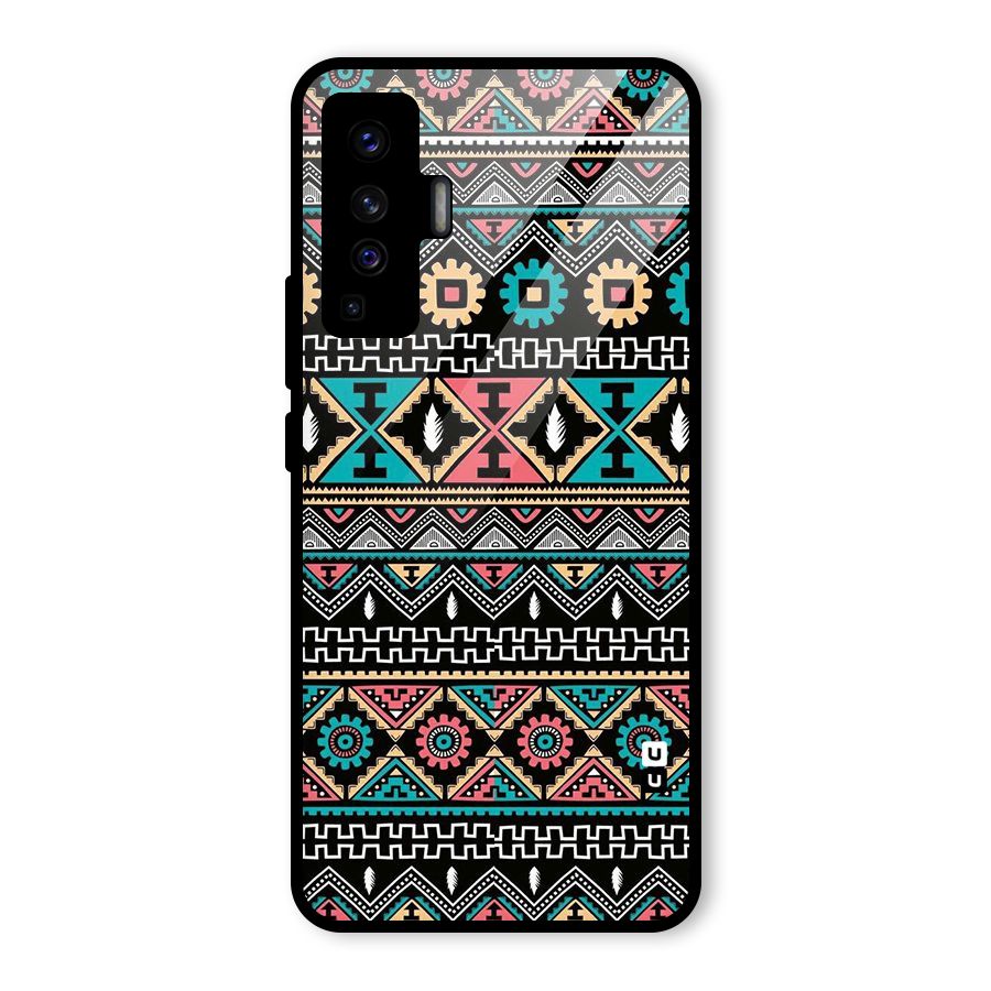 Aztec Beautiful Creativity Glass Back Case for Vivo X50