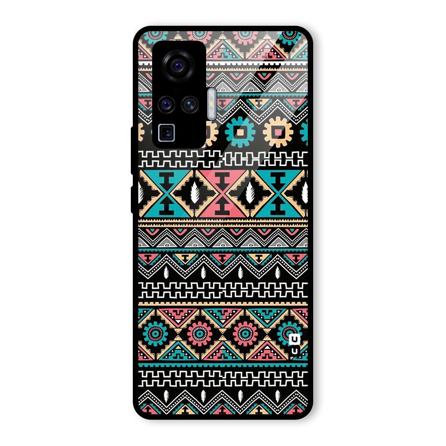 Aztec Beautiful Creativity Glass Back Case for Vivo X50 Pro