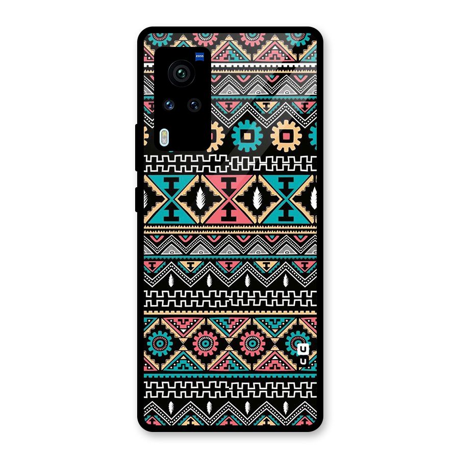 Aztec Beautiful Creativity Glass Back Case for Vivo X60 Pro