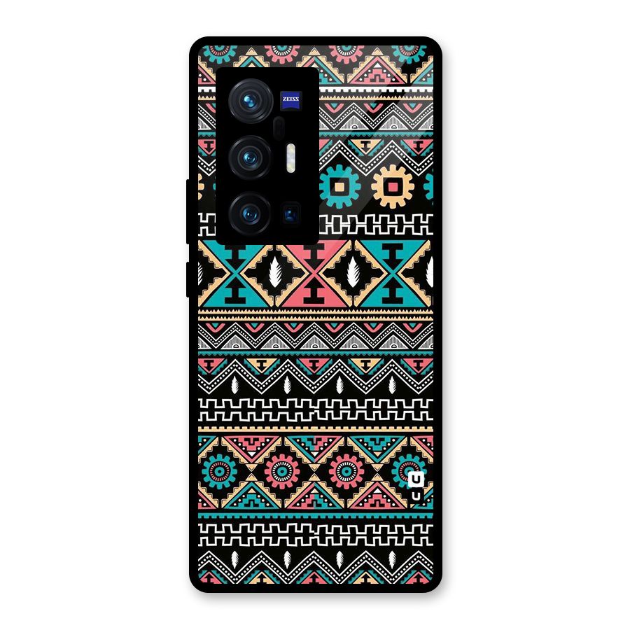 Aztec Beautiful Creativity Glass Back Case for Vivo X70 Pro Plus