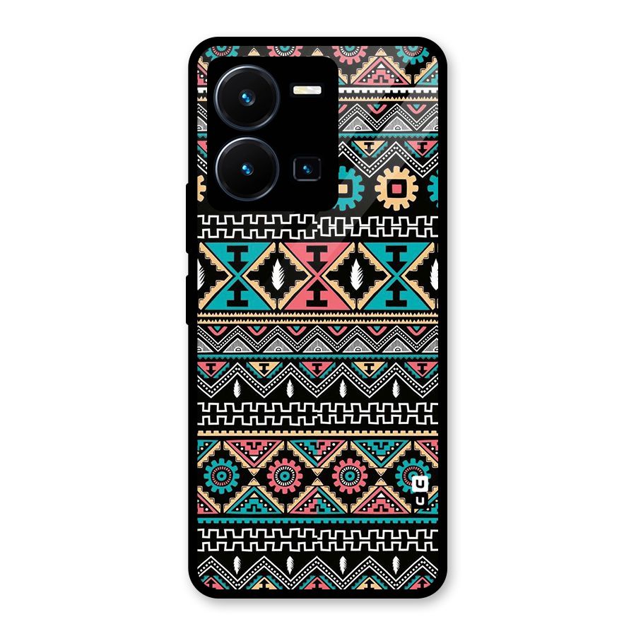 Aztec Beautiful Creativity Glass Back Case for Vivo Y35
