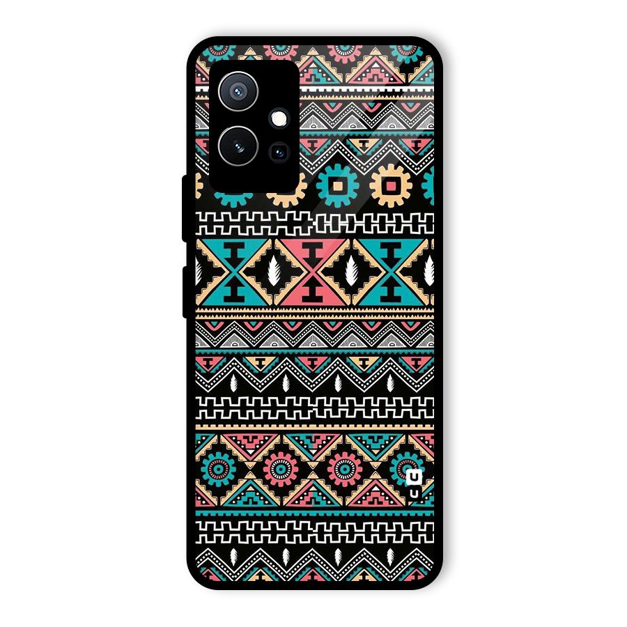 Aztec Beautiful Creativity Glass Back Case for Vivo Y75 5G