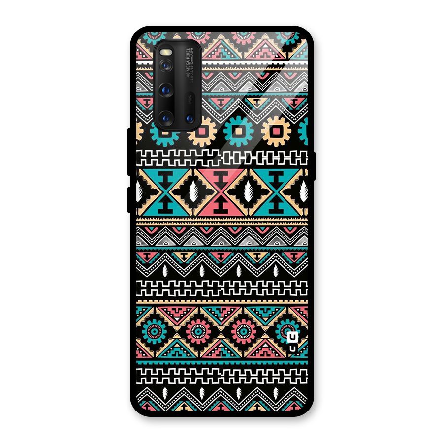 Aztec Beautiful Creativity Glass Back Case for Vivo iQOO 3