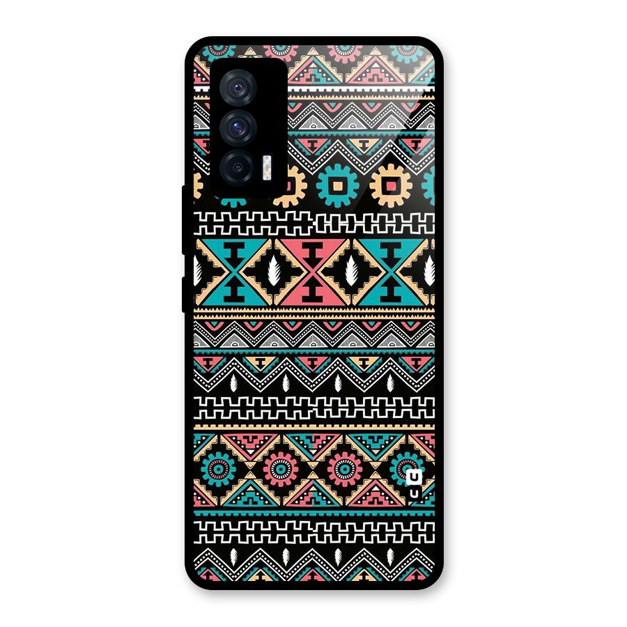 Aztec Beautiful Creativity Glass Back Case for Vivo iQOO 7 5G