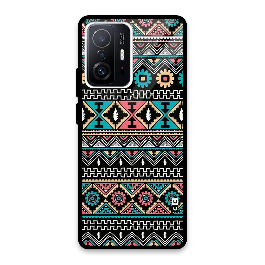 Aztec Beautiful Creativity Glass Back Case for Xiaomi 11T Pro