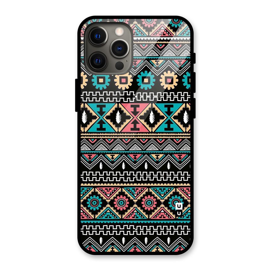 Aztec Beautiful Creativity Glass Back Case for iPhone 12 Pro Max