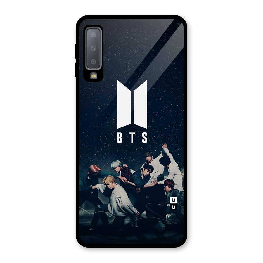 BTS Army All Glass Back Case for Galaxy A7 (2018)