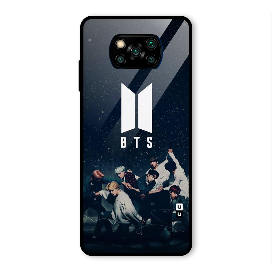 BTS Army All Glass Back Case for Poco X3 Pro