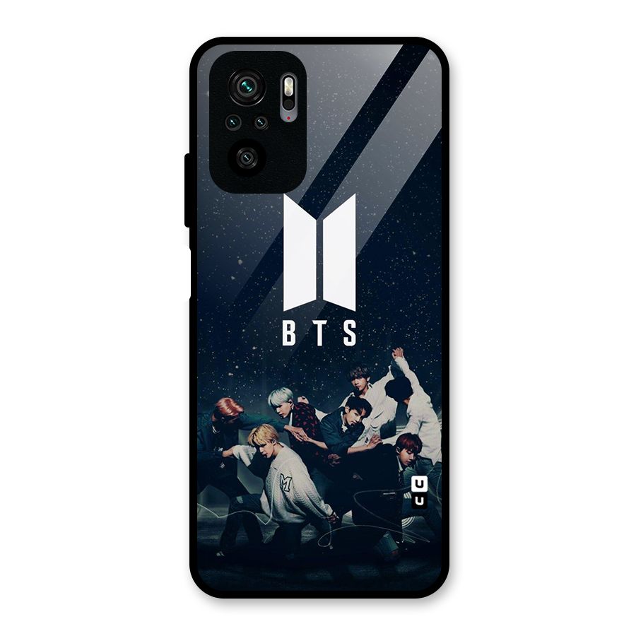BTS Army All Glass Back Case for Redmi Note 10S