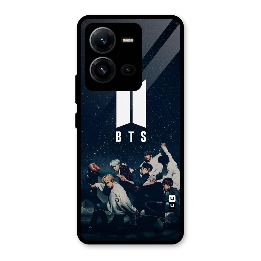 BTS Army All Glass Back Case for Vivo V25