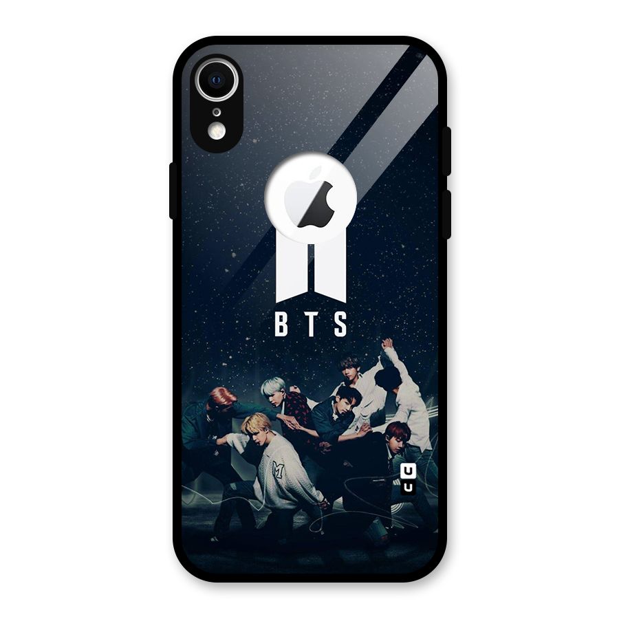 BTS Army All Glass Back Case for iPhone XR Logo Cut