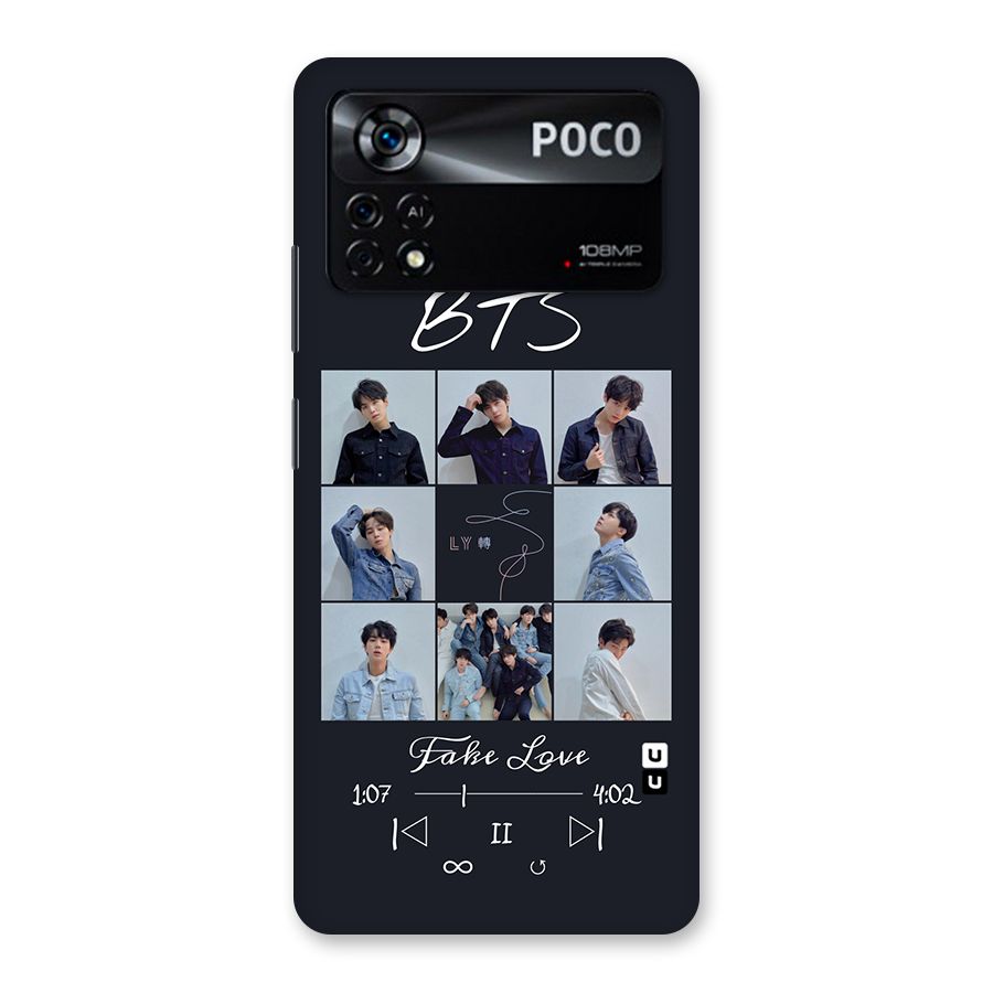 BTS Fake Love Back Case for Poco X4 Pro 5G