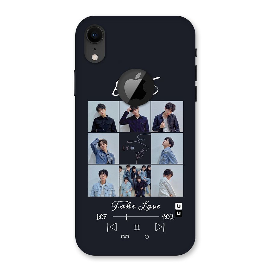BTS Fake Love Back Case for iPhone XR Logo Cut