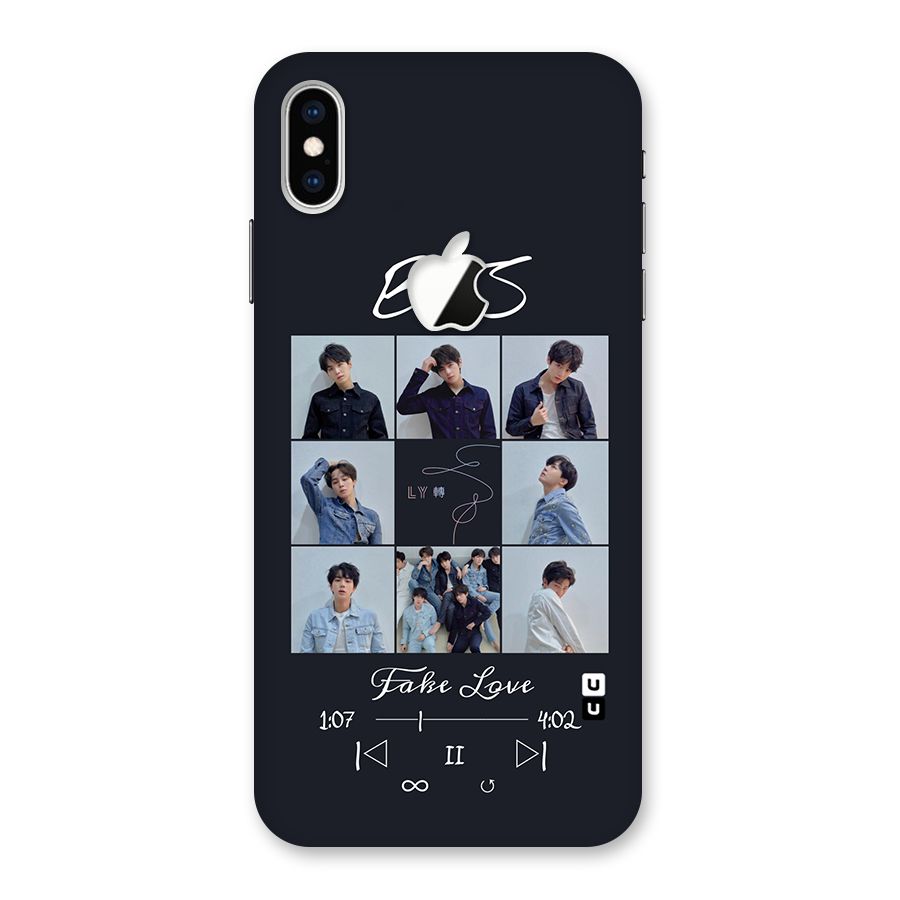 BTS Fake Love Back Case for iPhone XS Max Apple Cut