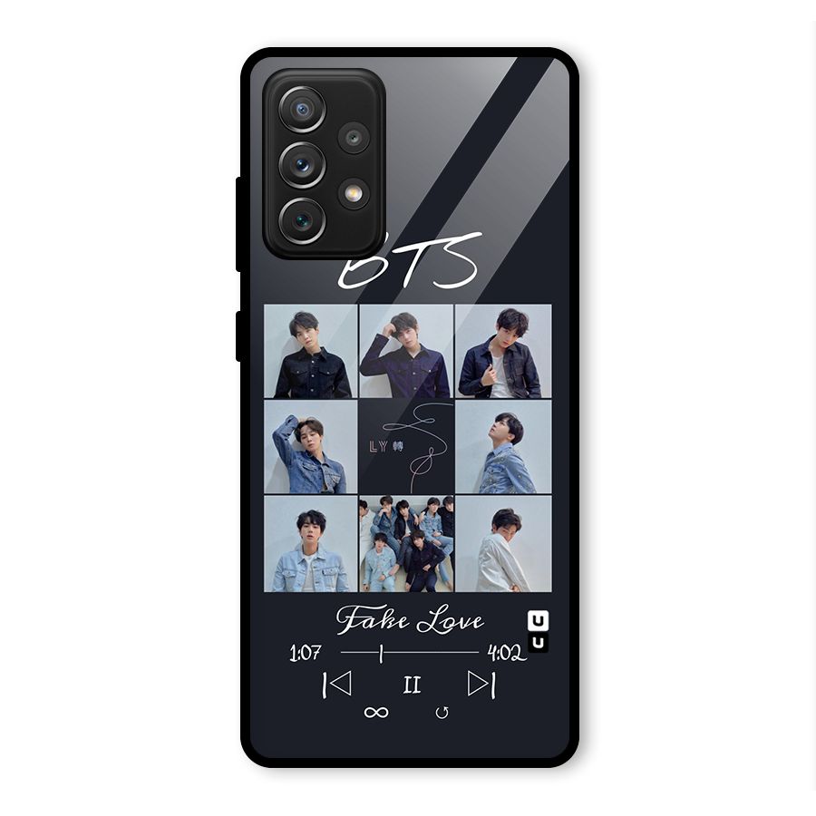 BTS Fake Love Glass Back Case for Galaxy A72