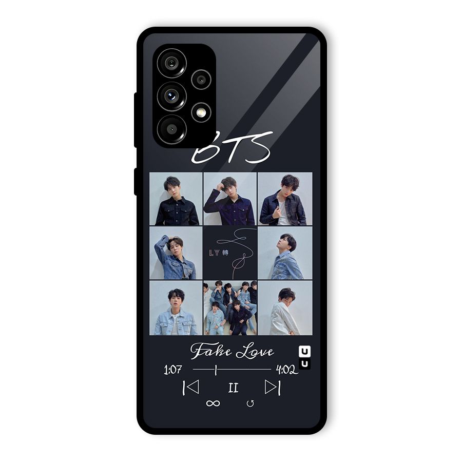 BTS Fake Love Glass Back Case for Galaxy A73 5G