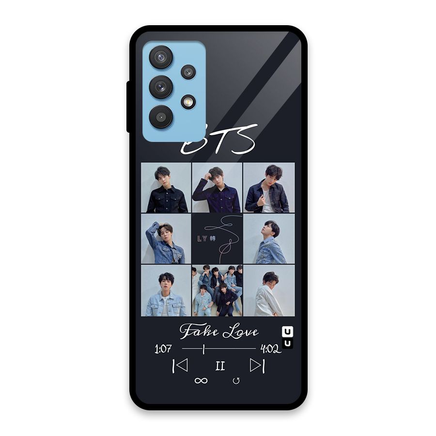 BTS Fake Love Glass Back Case for Galaxy M32 5G