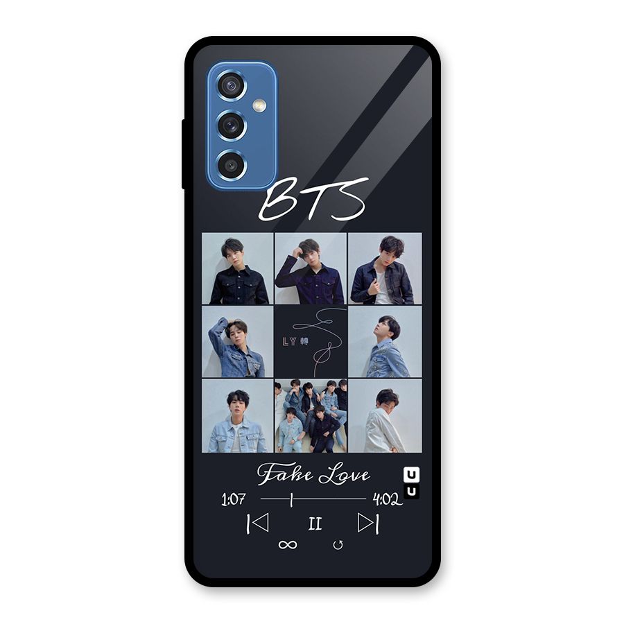 BTS Fake Love Glass Back Case for Galaxy M52 5G