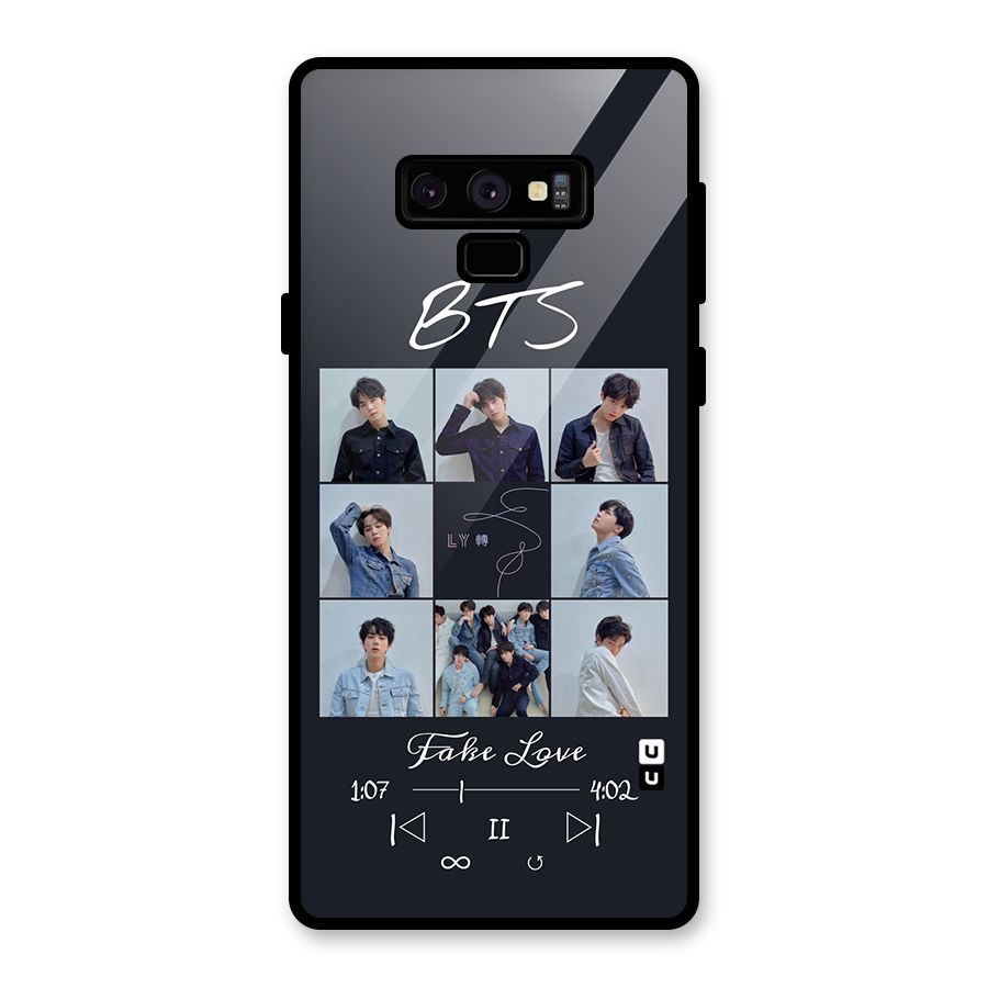 BTS Fake Love Glass Back Case for Galaxy Note 9