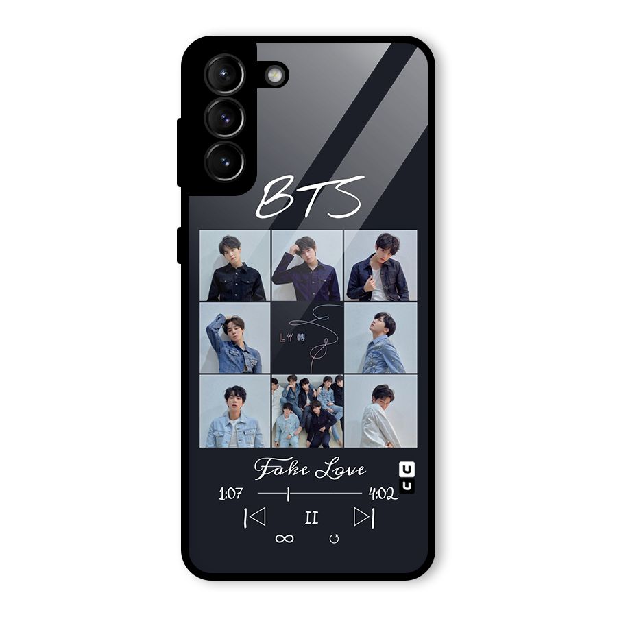 BTS Fake Love Glass Back Case for Galaxy S21 Plus