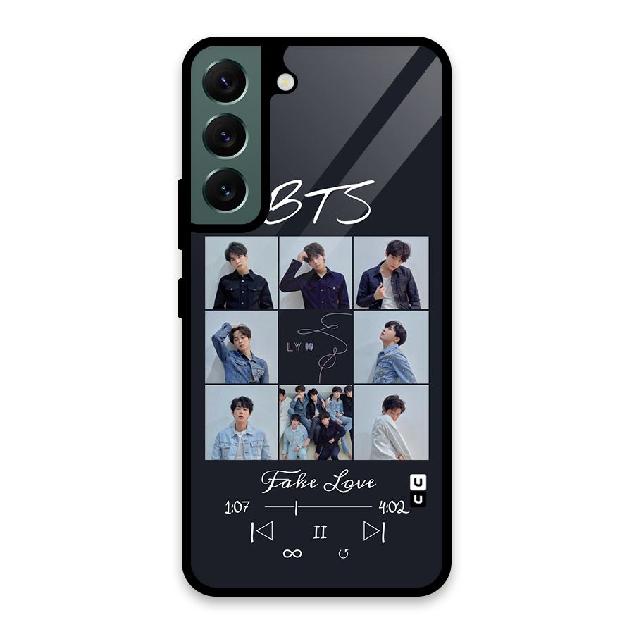 BTS Fake Love Glass Back Case for Galaxy S22 5G