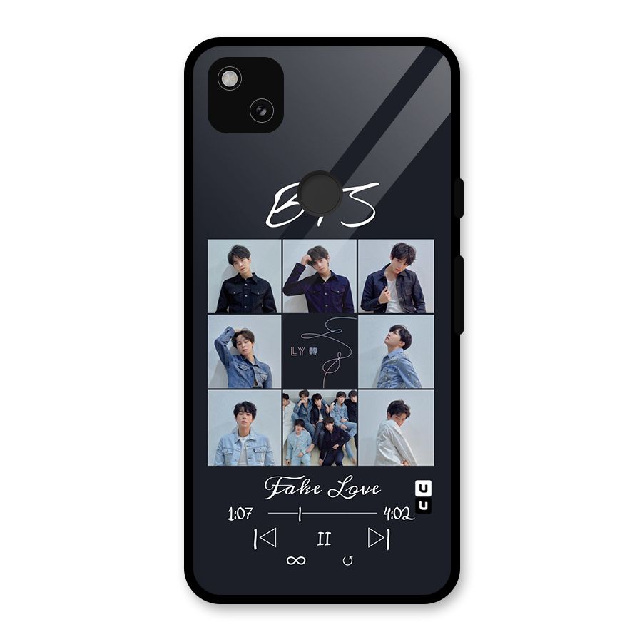 BTS Fake Love Glass Back Case for Google Pixel 4a