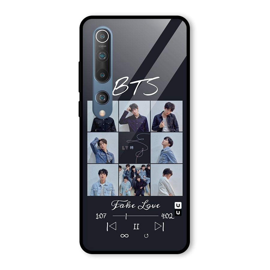 BTS Fake Love Glass Back Case for Mi 10