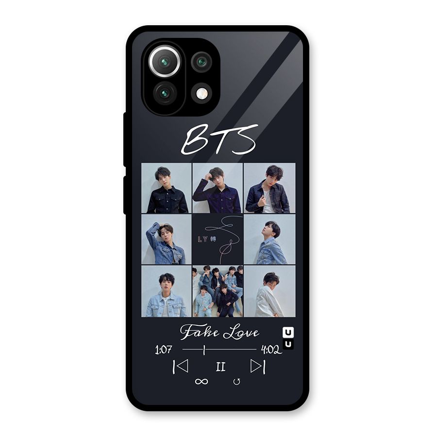 BTS Fake Love Glass Back Case for Mi 11 Lite