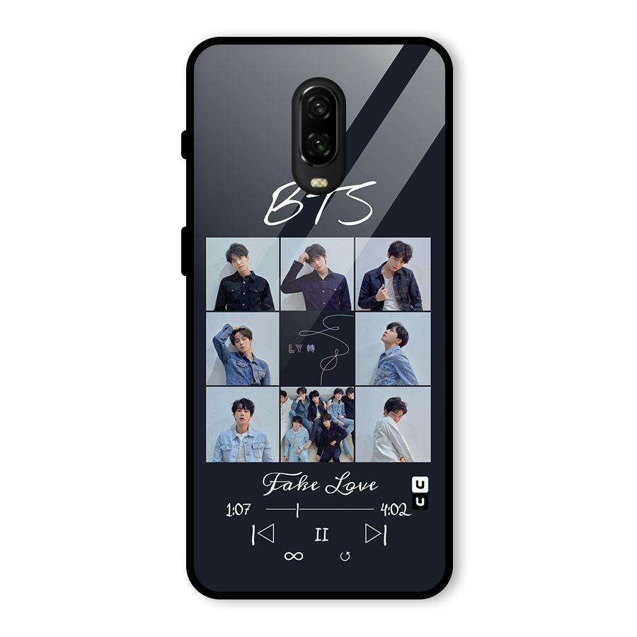 BTS Fake Love Glass Back Case for OnePlus 6T